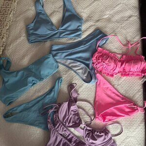 SHEIN Bikini Bundle (4 sets, Size Small)